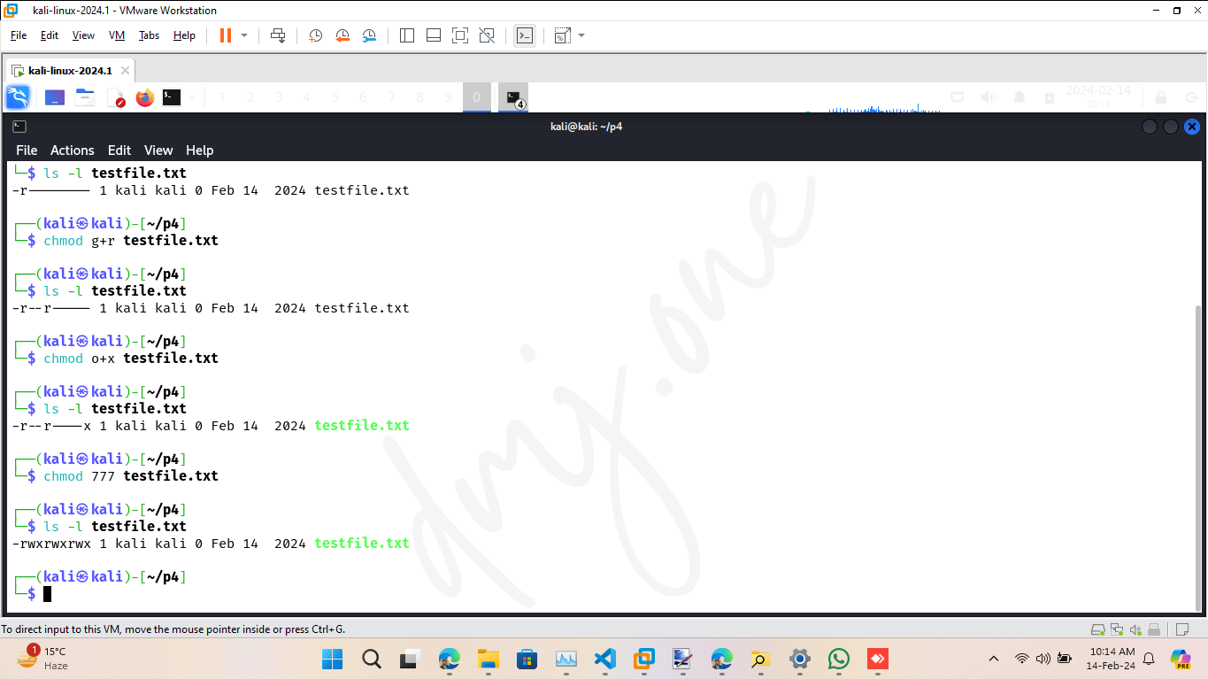 Set All Permissions Using Numeric Mode