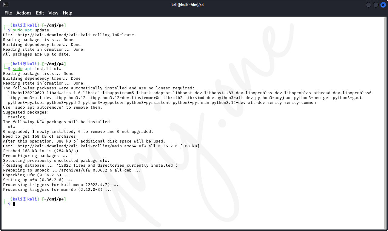 Install Uncomplicated Firewall