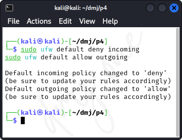 Configuring Default Policies