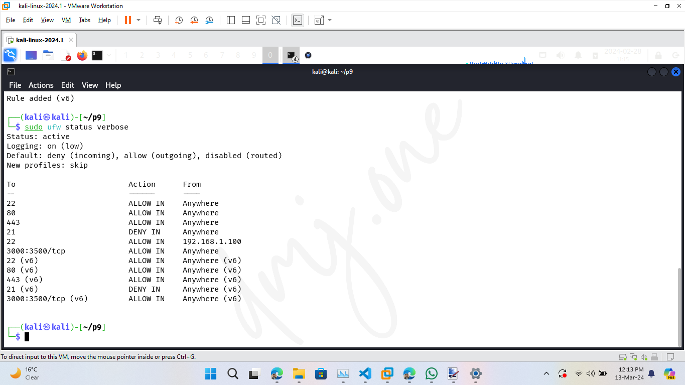 Monitoring and Adjusting Firewall Rules